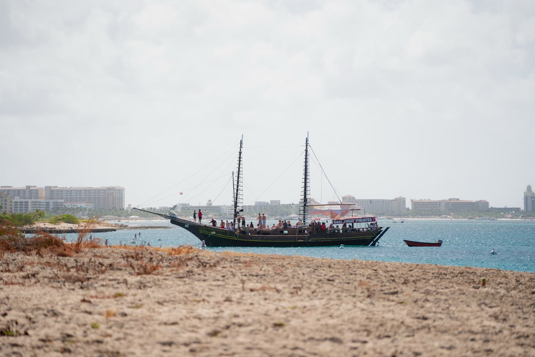The Aruba coastline