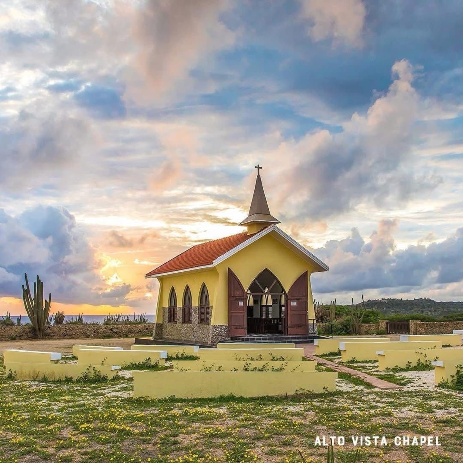 Alto Vista Chapel at sunset